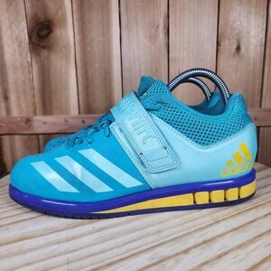Adidas Powerlift 3.1 Weightlifting Shoes‎ Womens Size 7.5 Blue Sneakers BY8890